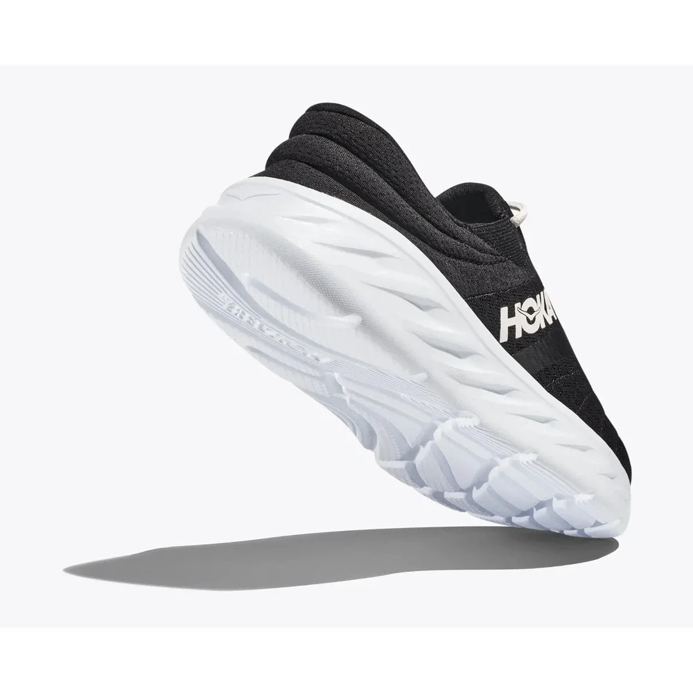 Hoka One One Ora Recovery 2 Shoes Womens Size 8 Black/White Comfort NEW